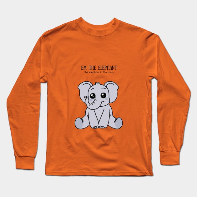 Em the Elephant Long Sleeve T-Shirt by Pearla Arts